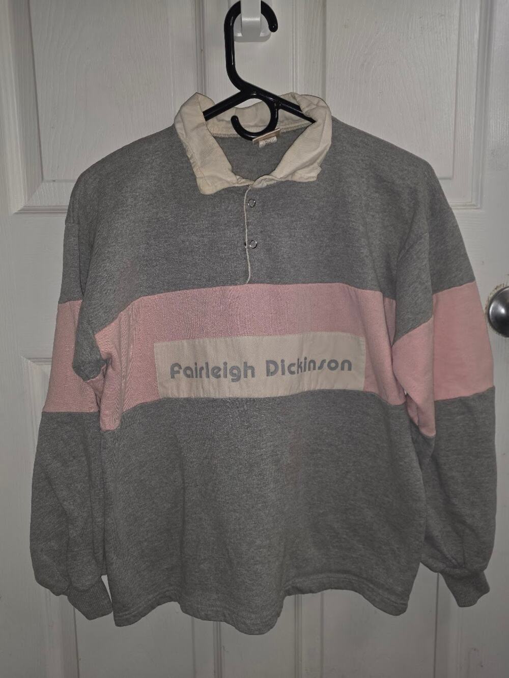 Fairleigh Dickinson Vintage College Rugby Sweatshirt Size Small